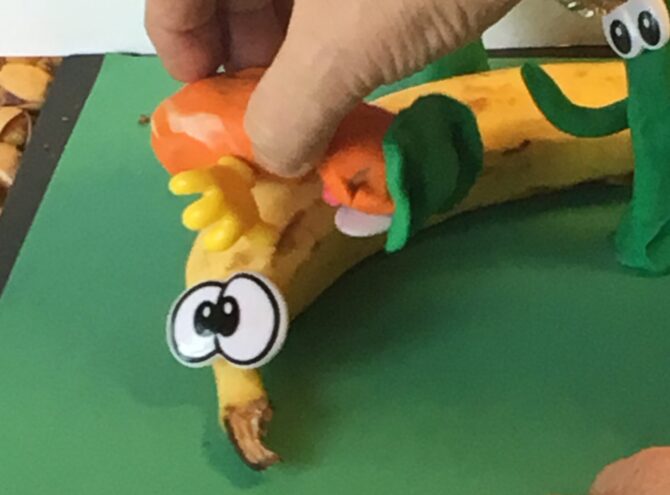 Billede af en optagelse til en stop motion film