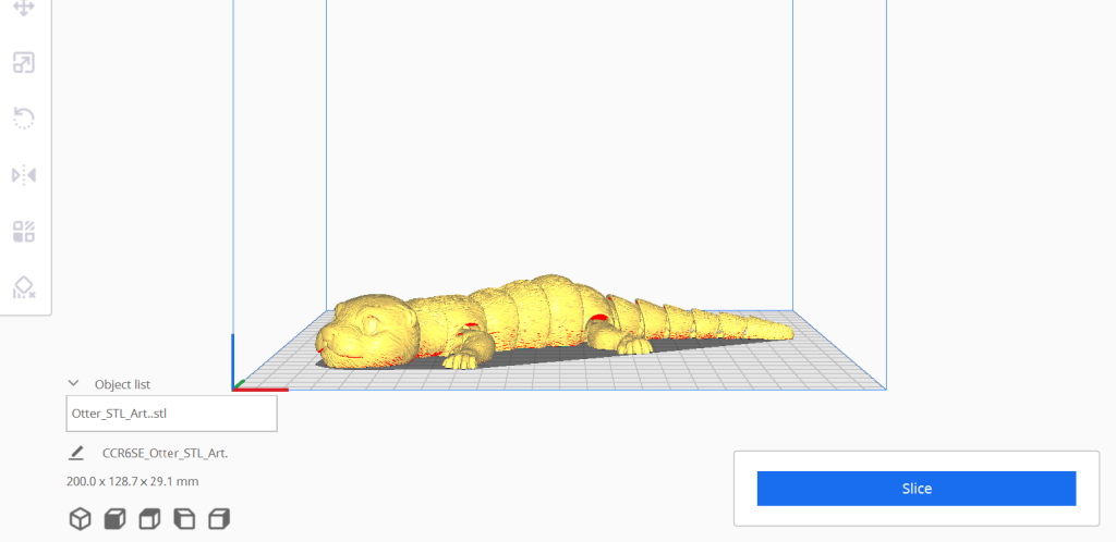 Forberede 3D-model i Cura